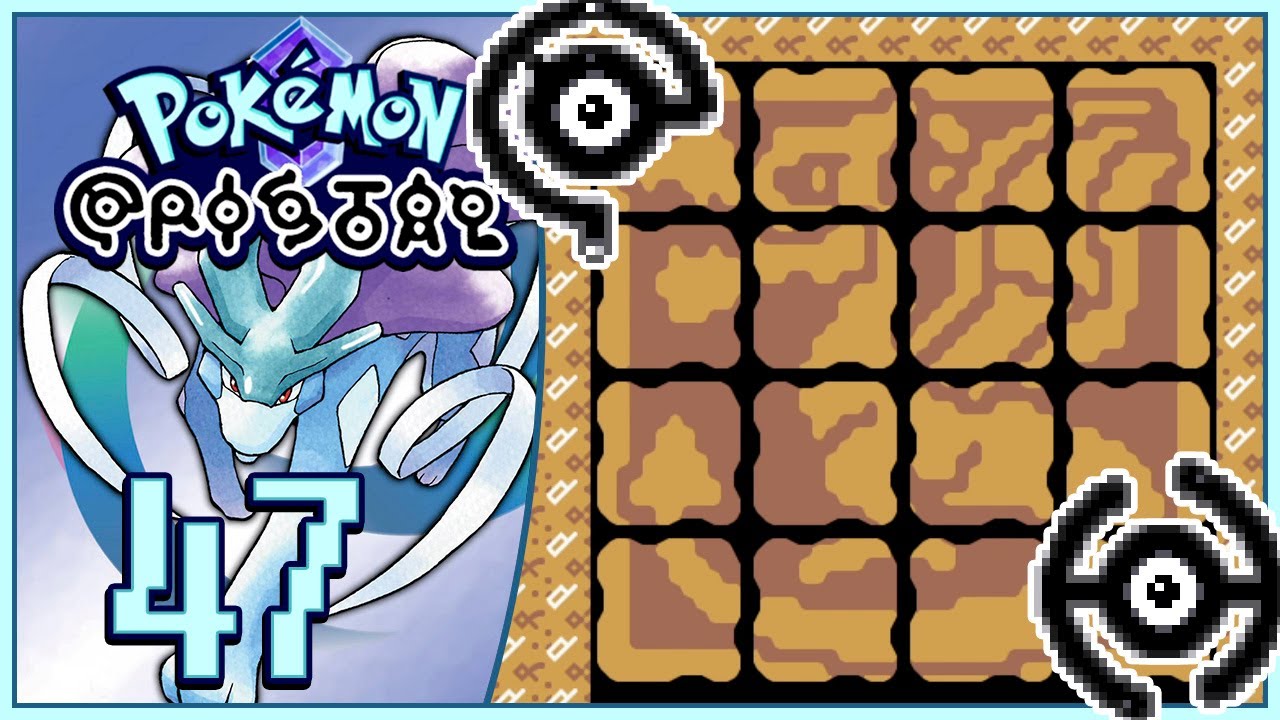 Pokémon Cristal #47 - Ruinas Alfa. Todos los Unows y todos los Puzzles