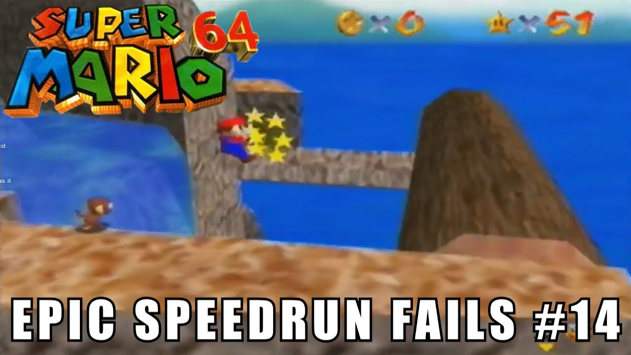 Epic Speedrun Fails #14 - Super Mario 64 Highlights
