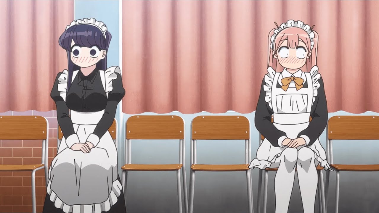 Komi wear Maid outfit, Tadano crossdress - Komi-san (古見さんは)