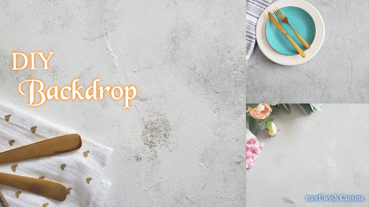 DIY Food Photography Backdrop by morEwish
