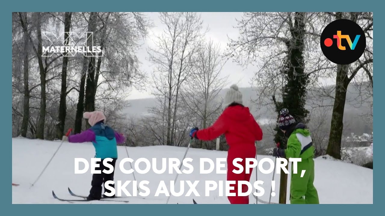 Des cours de sport, skis aux pieds !  - Les Maternelles XXL