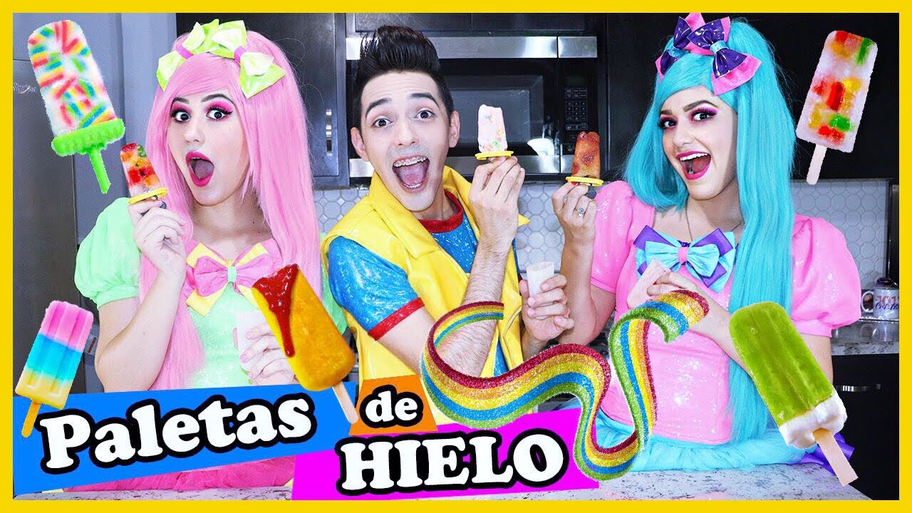 PALETAS DE HIELO CON GOMITAS /PALETAS DE HIELO CASERAS / PALETAS PARA EL VERANO
