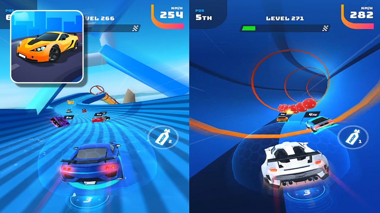 Race Master 3D Gameplay Levels 266 to 275 Boss Fight Double Screen