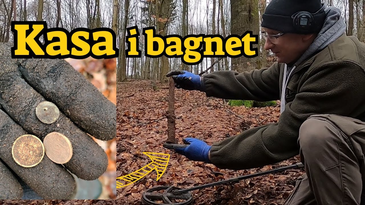 Krzyczeli z radośći ! Monety wyglądały jak złote, a bagnet  okazał się z czasów II wojśny światowej