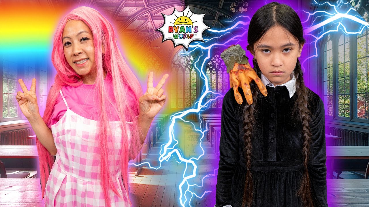 Wednesday VS Enid Halloween School Competition!