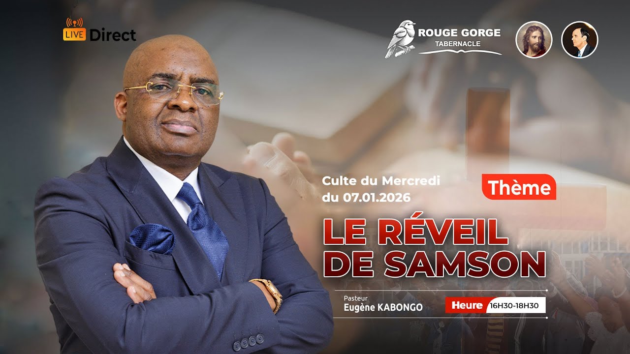 🔴 LIVE | MERCREDI 07.01.2026 | LE RÉVEIL DE SAMSON  | Rev Eugène KABONGO