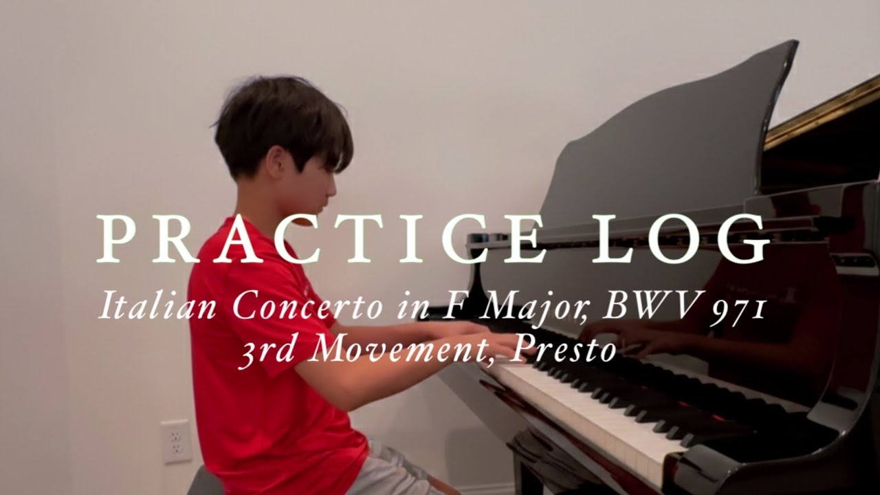 Bach | Italian Concerto in F Major, BWV 971 Ill. Presto | Practice ‘25