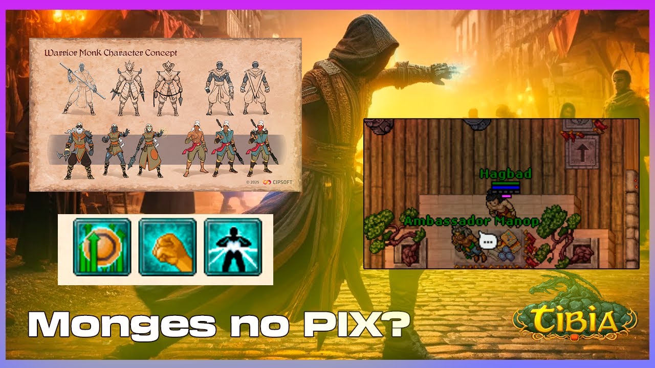 Tibia : Servidores Retro-Hardcore vão exportar os novos Monges? O impacto da nova classe! Hype!?!?!