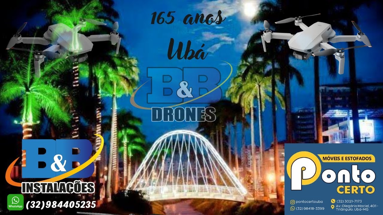 Voando de drone na cidade de ubá MG. 🏔️🌍