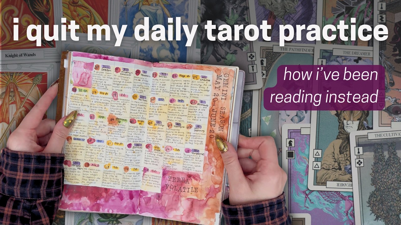 daily draw dropout, favourite decks & slump confessions ✨ tarot practice wrap-up