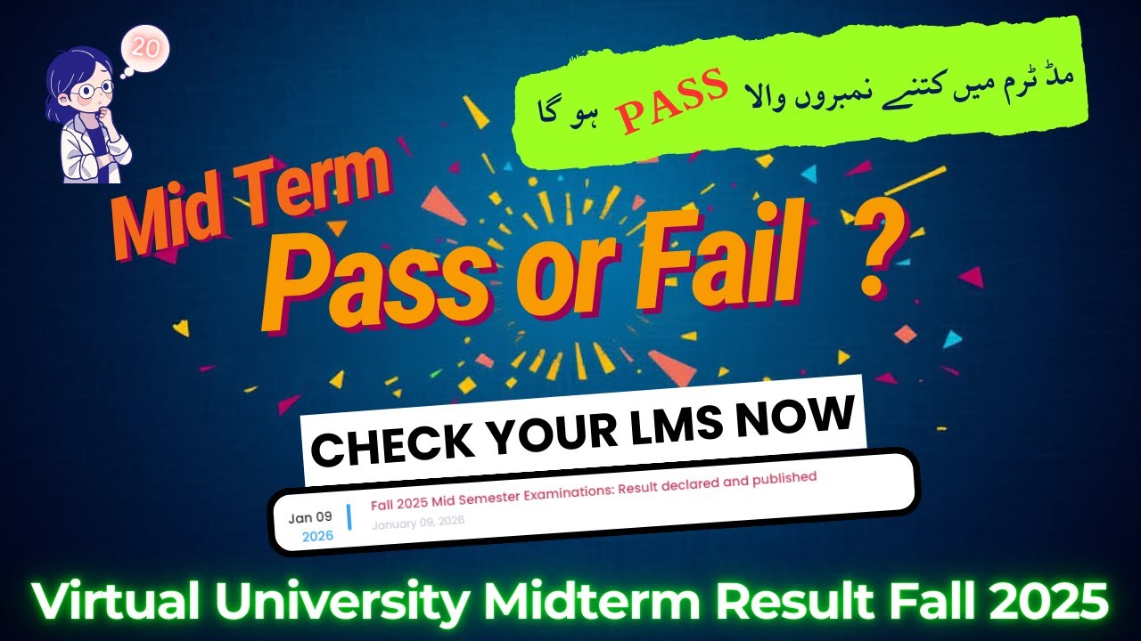 Midterm Result Announced  | Midterm Pass or Fail ? | Fall 2025 #vu #result