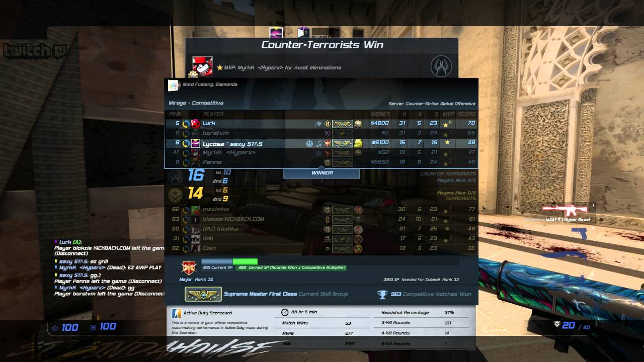 rang system on CS GO