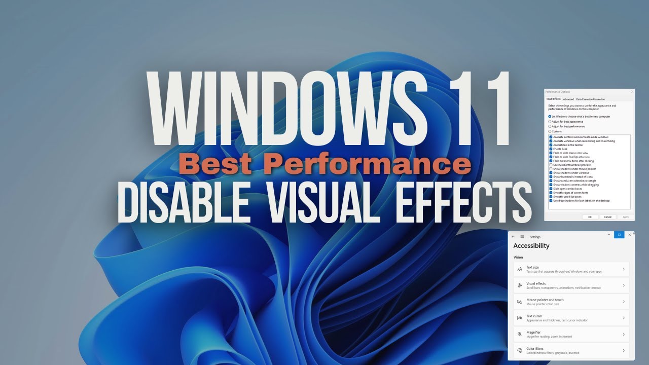 How to disable visual effects to speed up Windows 11
