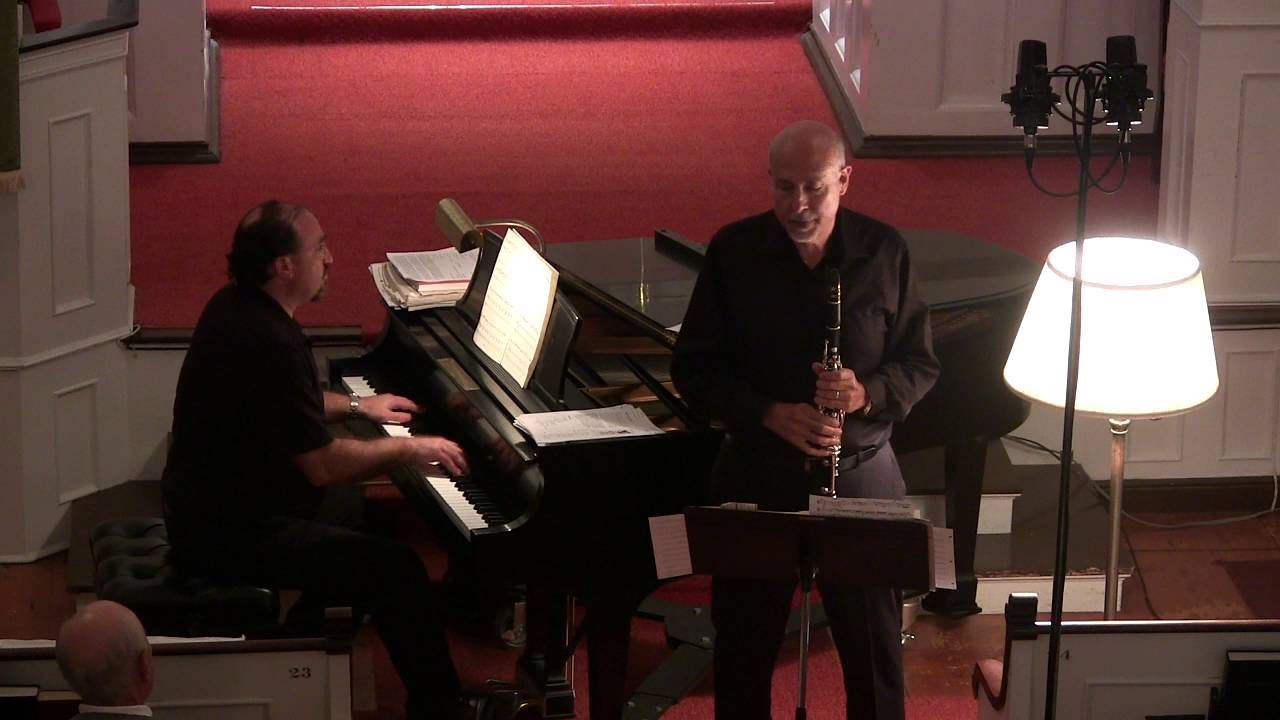 Steve Loew, clarinet and  Daniel Weiser play 