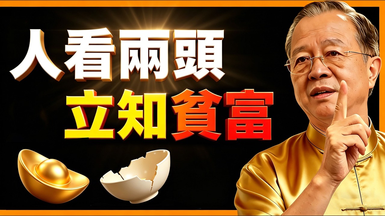 人看兩頭，立知貧富！#人生智慧 #命理 #哲學 #曾仕強 #易經 #正能量