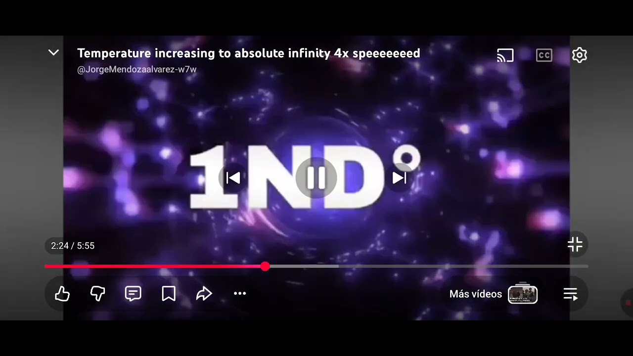 Temperature increasing to absolute infinity 2x spped