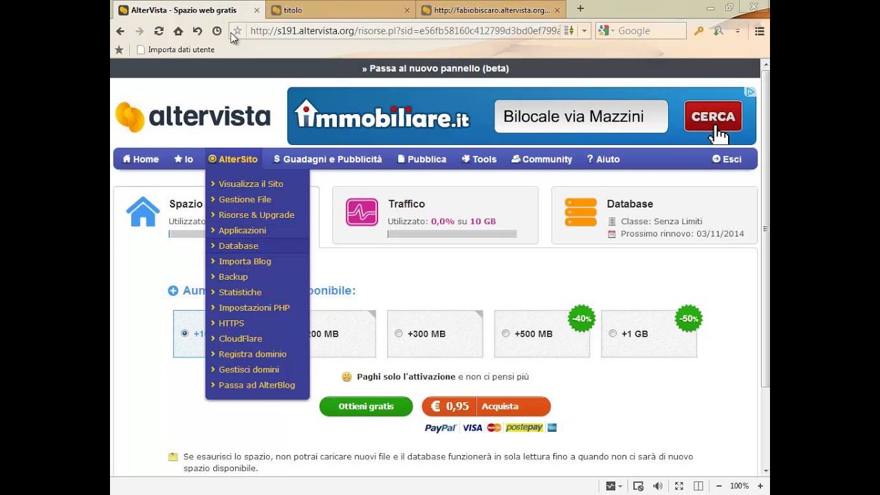 Crea un sito php/mysql in cinque (o sei) minuti