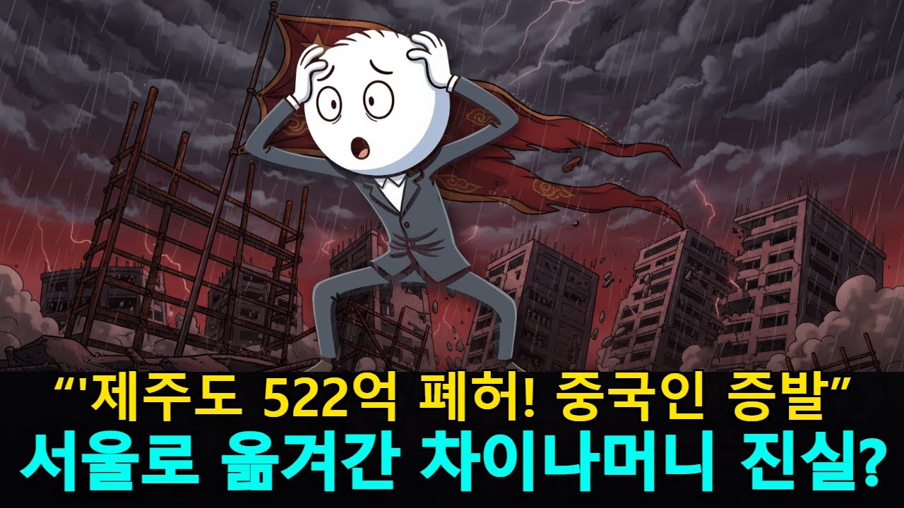 🚨중국인이 제주도 버렸다... 남은 건 522억 폐허뿐