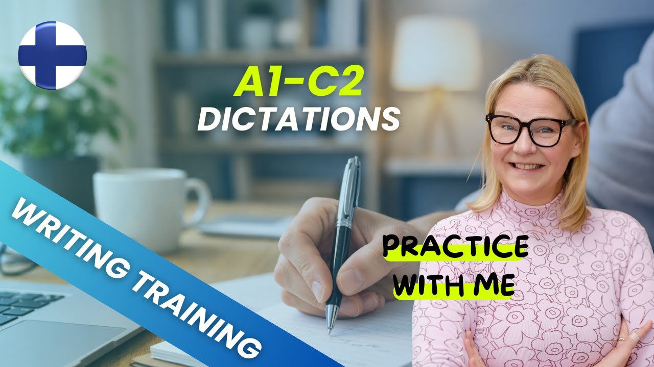 Finnish Dictations A1-C2 | Practive your writing skills with me