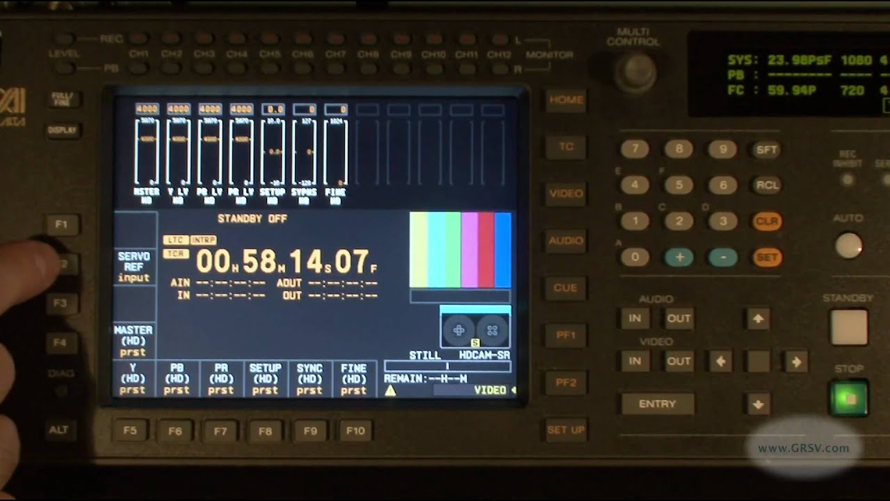 Video Sync Reference - Sony SRW-5800 (8/14)