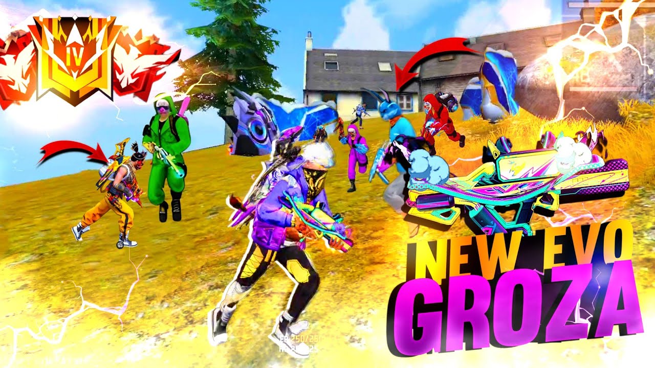 FREEFIRE 🔥 New Evo Groza Gameplay 😱 Solo vs Squad Gameplay | GARENA FREE FIRE MAX | HAKSON OFFICIAL|