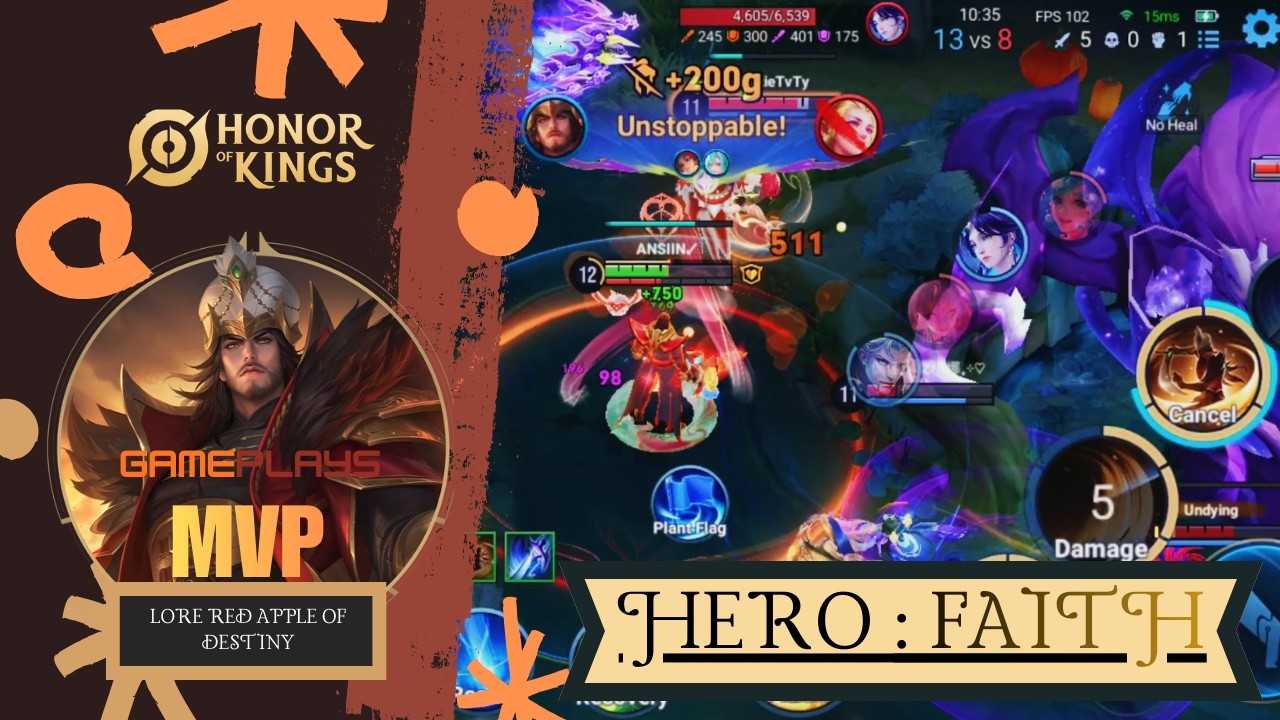 HONOR OF KINGS : FATIH DOMINATING WITH  HIGHEST DAMAGE IN RANK MACTH GAMEPLAY