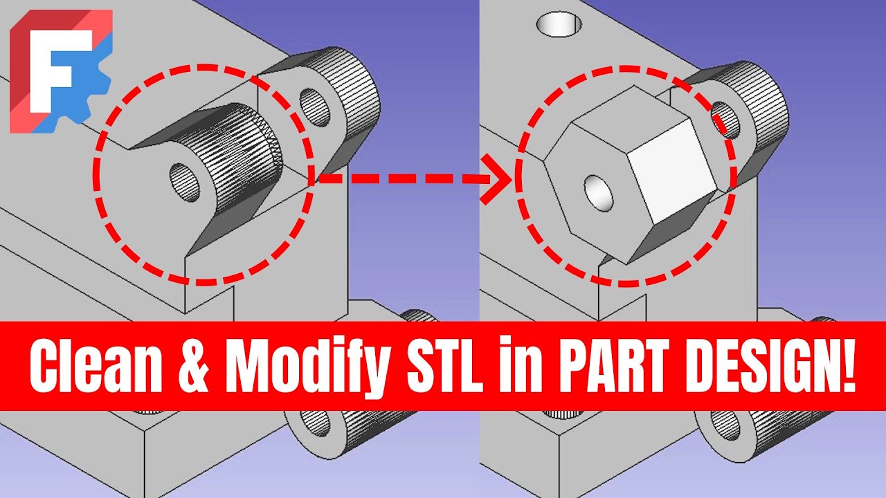 Import & EDIT STL Files – FreeCAD Beginner Guide