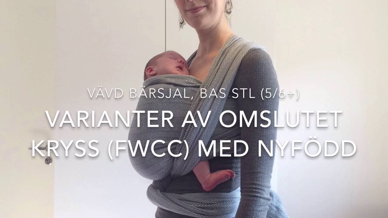 Vävd bärsjal: Omslutet kryss (FWCC) och varianter med nyfödd