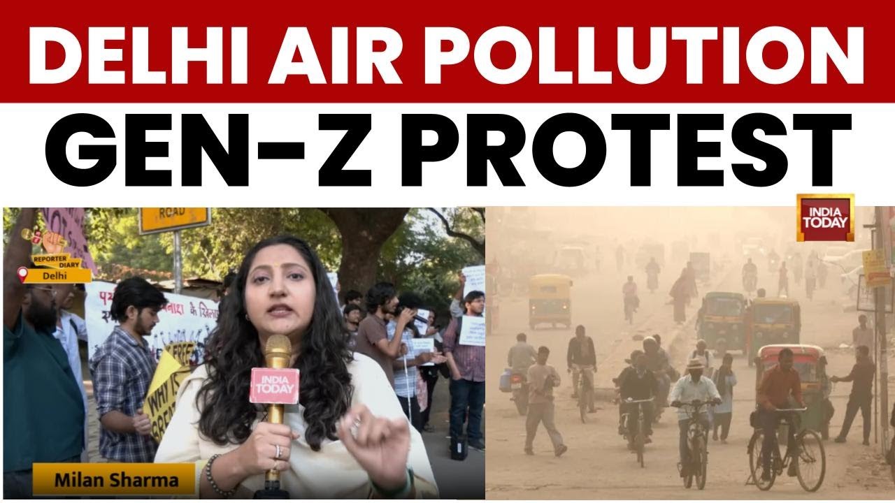 'If Air Is Free, Why Is Breathing A Privilege?': Protesters Question Delhi's Severe Air Pollution