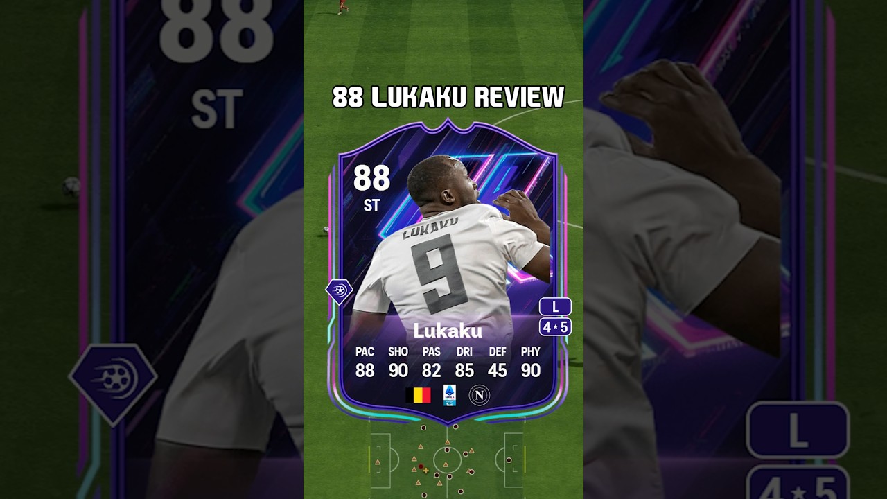 88 Lukaku Review in EA Sports FC 25 #shorts #short #fc25 #eafc25 #lukaku #flashbacksbc #fifa #napoli