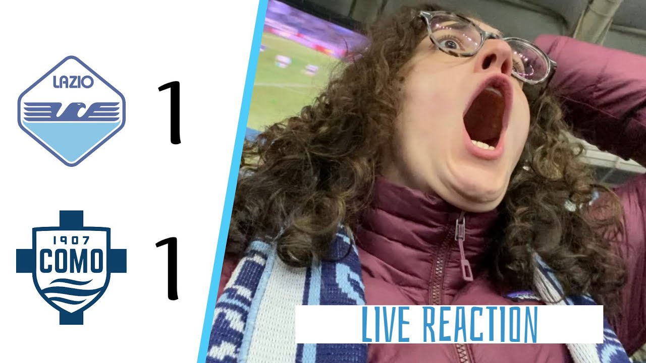 Amaro in bocca… LAZIO 1-1 COMO | LIVE REACTION STADIO OLIMPICO