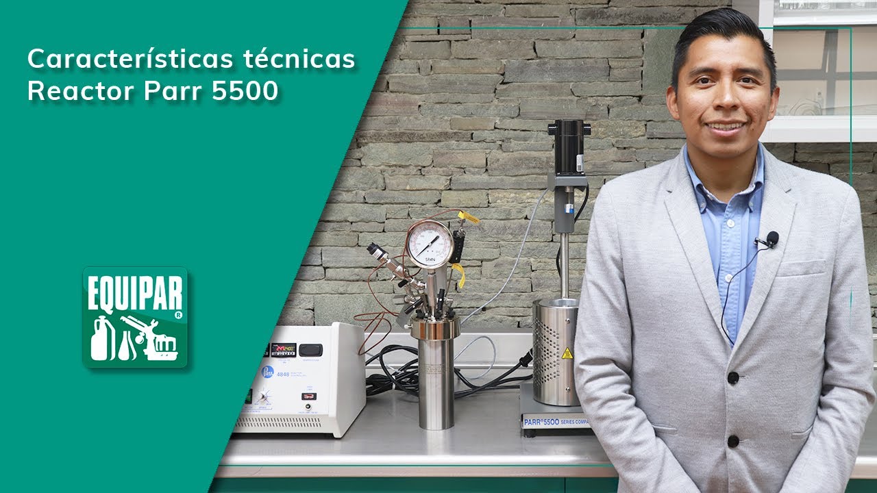 Parr Instrument - Reactor Parr 5500, características técnicas.