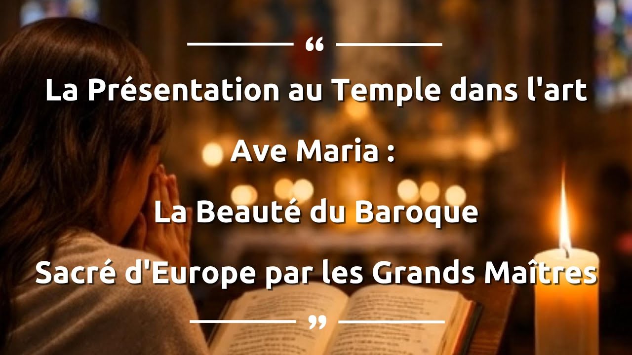 Ave Maria : La Présentation au Temple par les Grands Maîtres L'Art Sacré d'Europe #avemaria #art