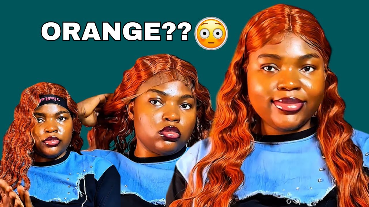 I Tried an ORANGE Wig for the First Time…I Was Scared😭🧡(DETAILED Wig INSTALL) ✨Somto Starr 