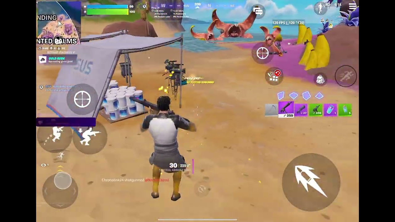Fortnite mobile gameplay no commentary (no win)