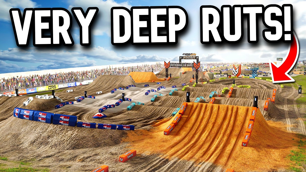 WHEN A PRO RACE HAS DEEP RUTS IN MX BIKES!