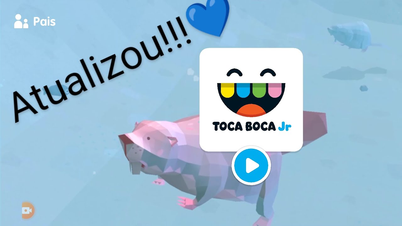 Jogando Toca boca Jr com minha prima!!💙🖤(Vendo a atualização)