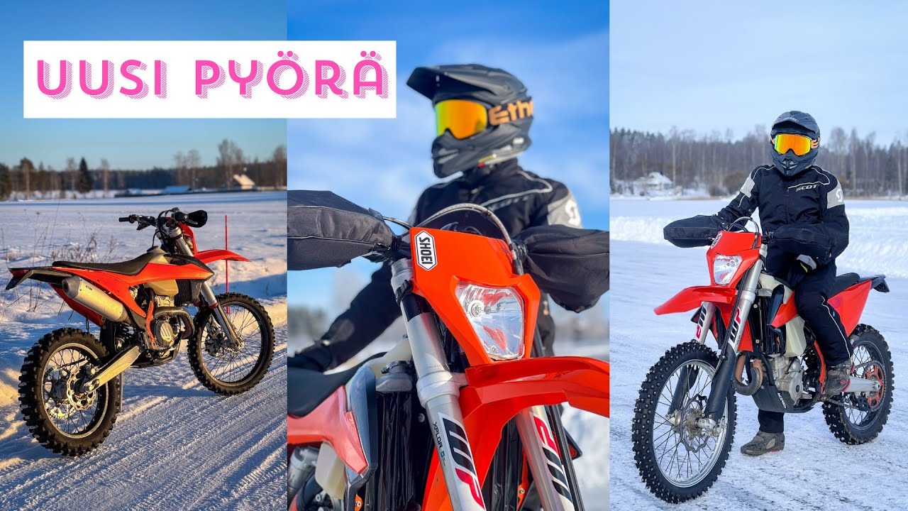 Ostin uuden pyörän  |  ensimmäiset ajot jäällä ☀️