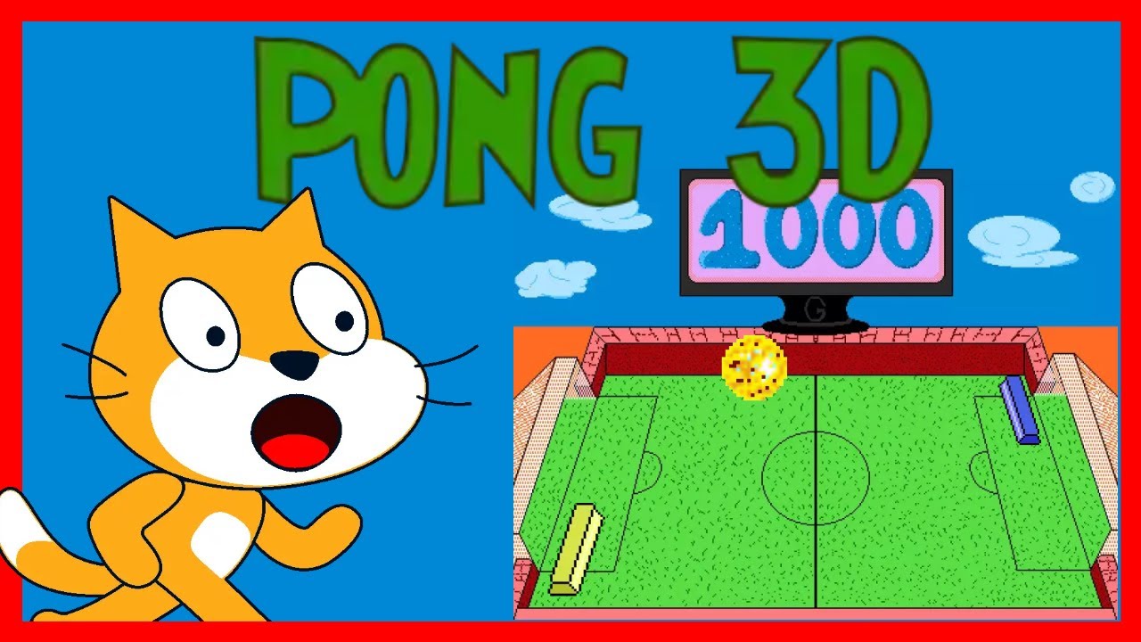 PONG en Perspectiva 3D en SCRATCH - Tutorial (Especial 1000 subs)