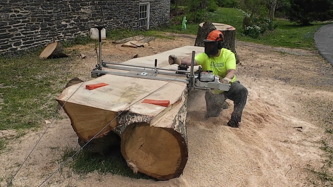 Slabbing a Big Red Oak pt 3