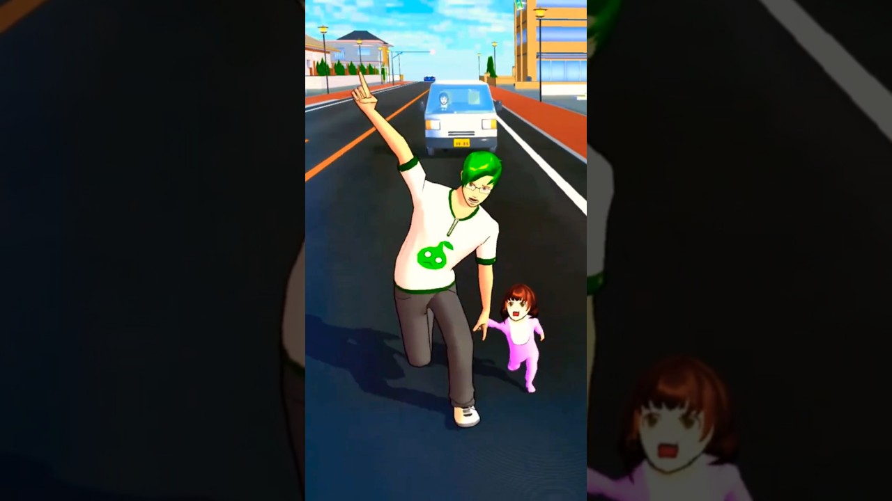 ACCIDENT BIJU MIKE#sakuraschoolsimulator #shorts
