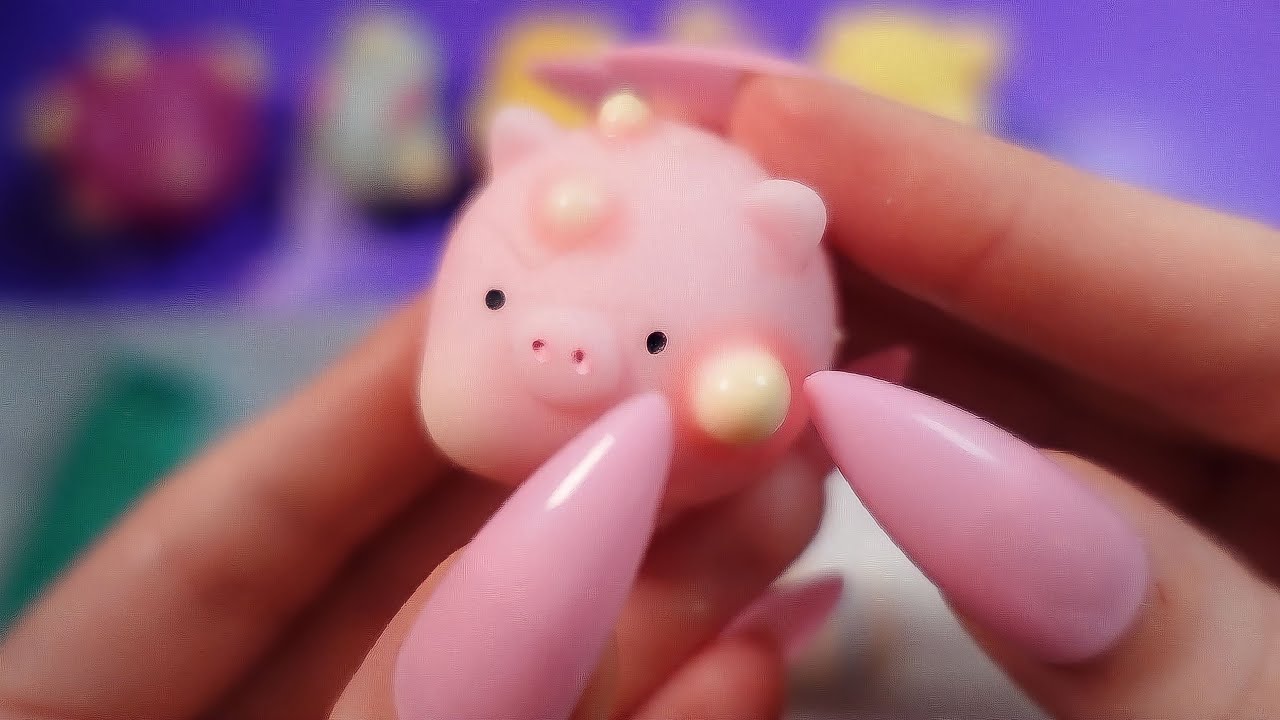 ASMR Giant Blackhead Removal Surgery on Mr. Pig and his friends :) | edafoxx ASMR