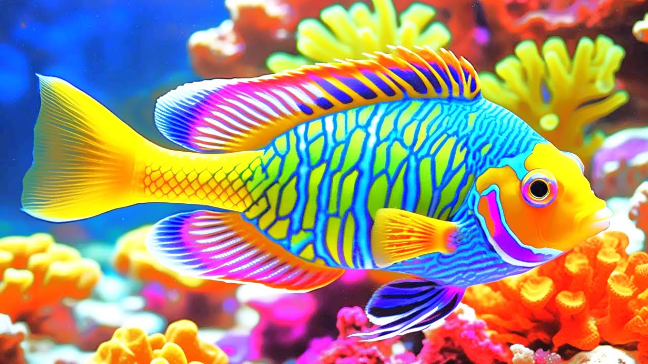 The Best 4K Aquarium - Dive Into The Mesmerizing Underwater Realm, Sea Jellyfish, Coral Reefs