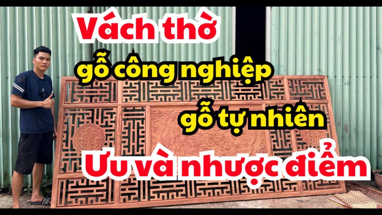 Ưu Và Nhược Điểm Của Vách Ngăn Phòng Thờ Gỗ Tự Nhiên Với Gỗ Công Nghiệp