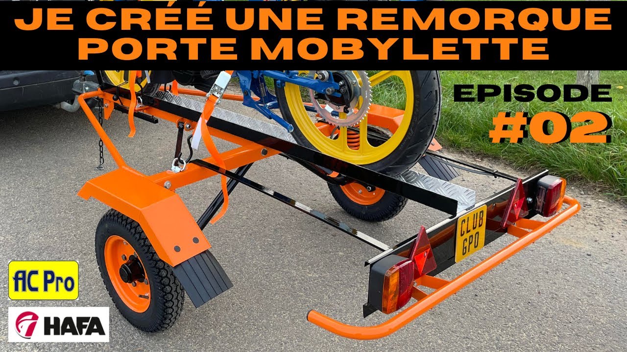 Une remorque Bagagère Vintage devient une remorque Porte Mobylette ! Elle est enfin Terminée ! Ep. 2