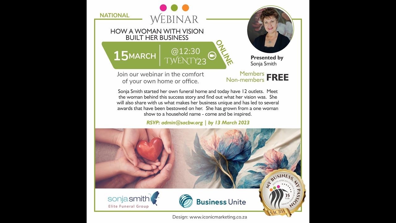 HOW A WOMAN WITH VISION BUILT HER BUSINESS – Presented by Sonja Smith - SACBW Webinar