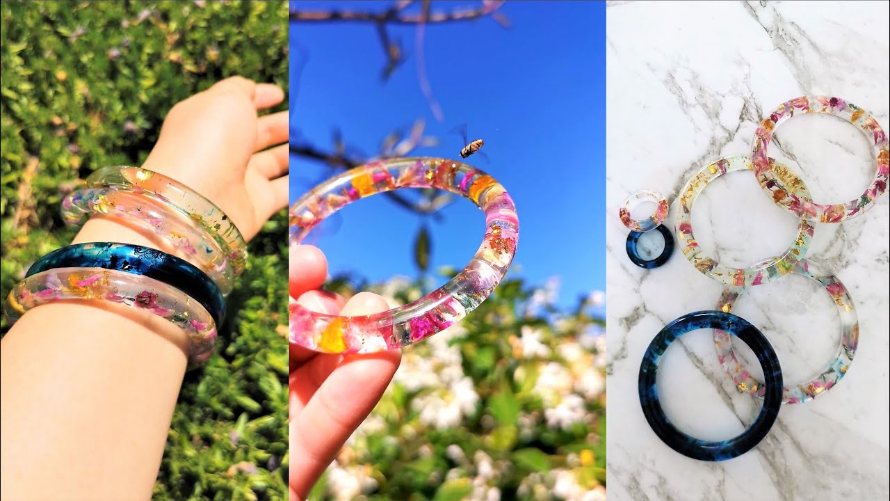 Resin Art for Beginners: DIY Flower Resin Bracelet Tutorial