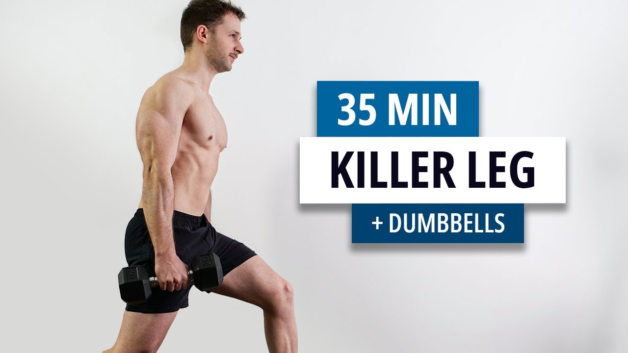 35 MIN KILLER LEG WORKOUT - Entrainement BAS DU CORPS avec Haltères !