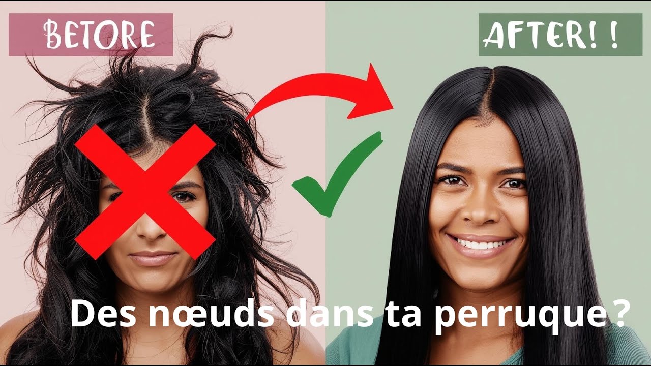Comment Démêler une Perruque Emmêlée en 5 Étapes (Sans Perdre de Cheveux  Naturels & Synthétiques !)