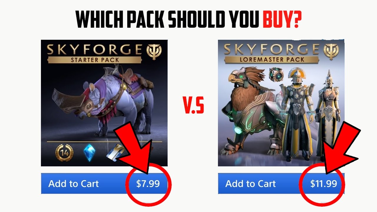 Skyforge PS4 - Eli Immortal Pack vs Loremaster Pack (Pros and Cons)